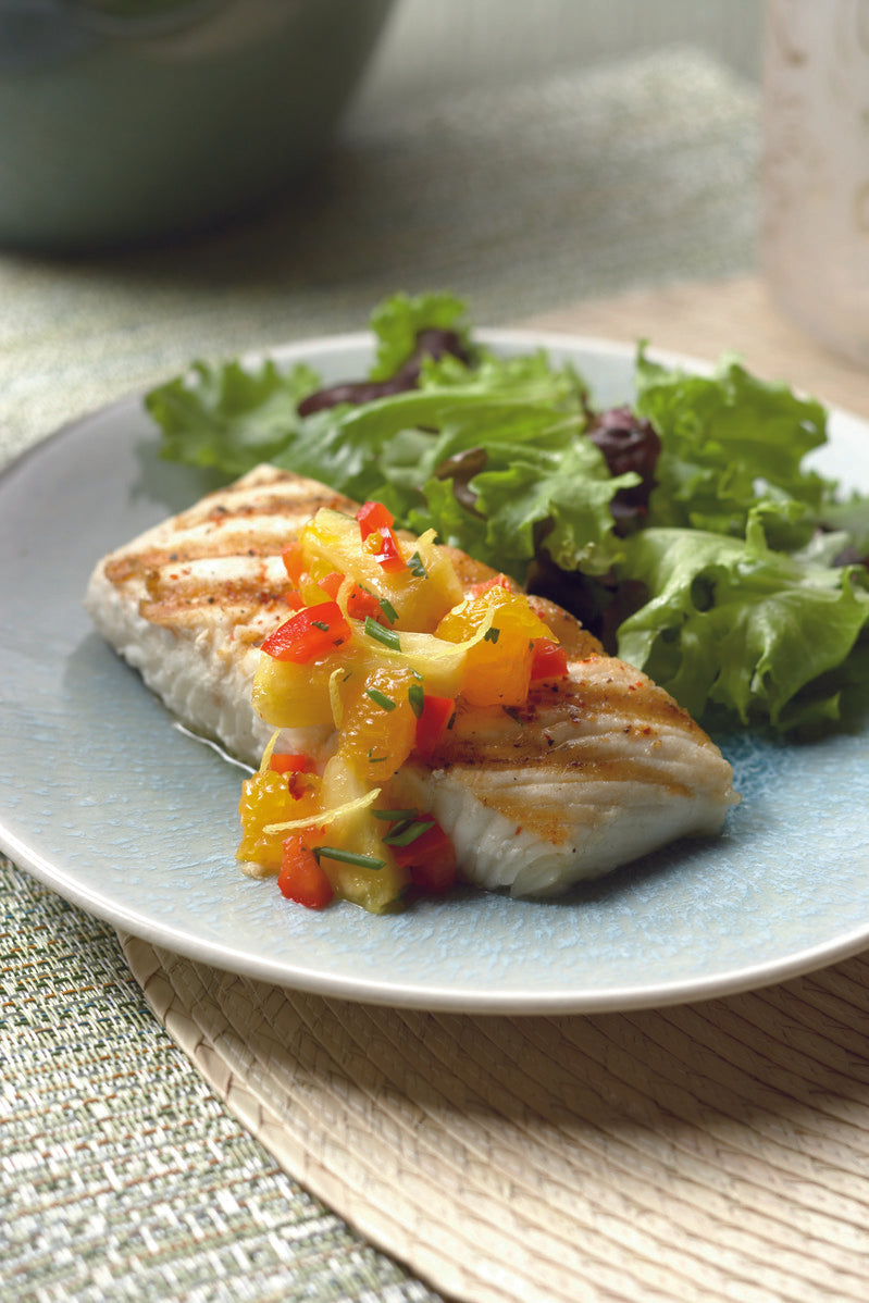 10 Pounds Wild Alaska Halibut: 6-8 ounce single serve portions