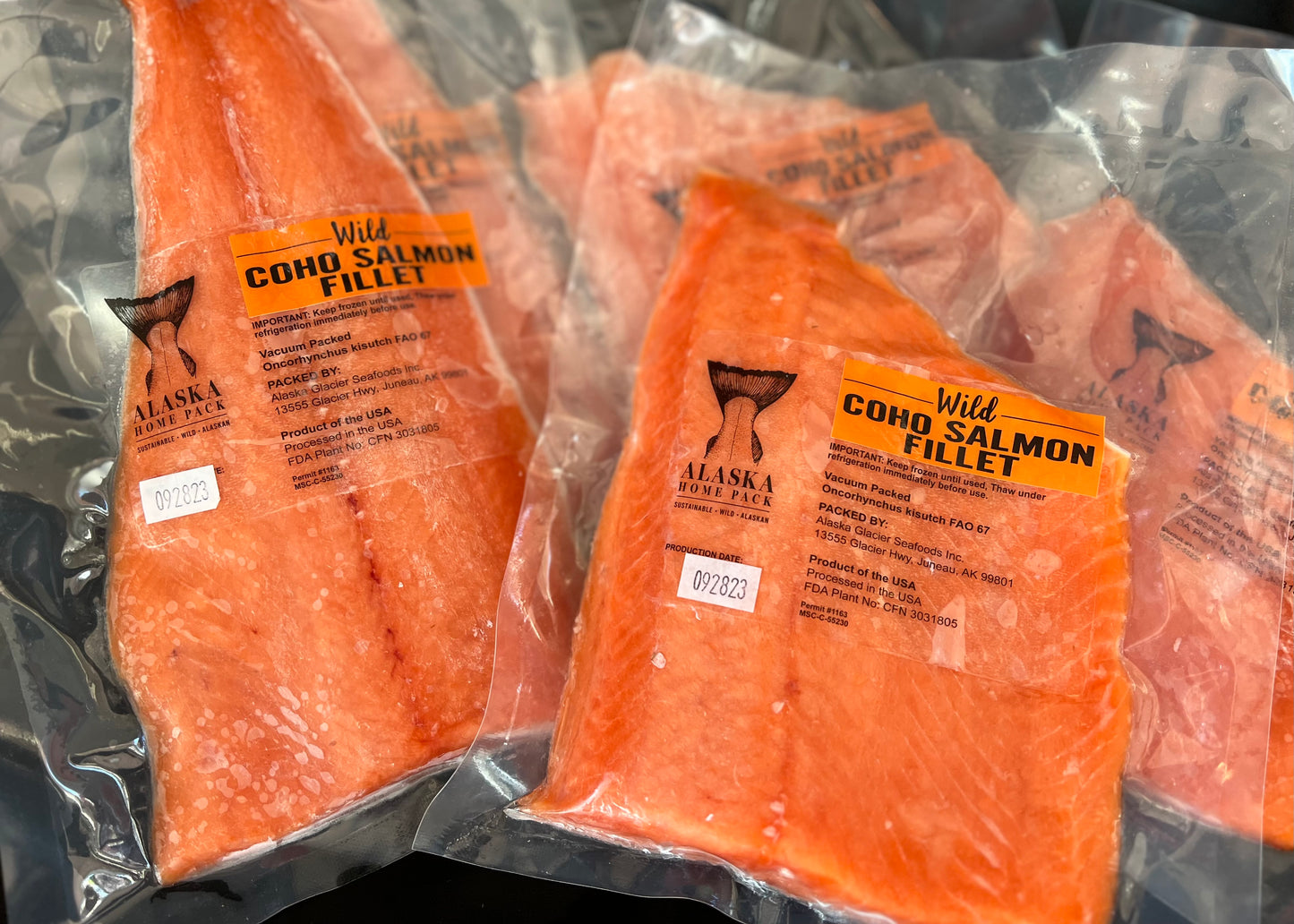 Combo Box: 10 pounds of Wild, Alaska Coho Salmon and Halibut: Plus one FREE pound of Halibut Bits!
