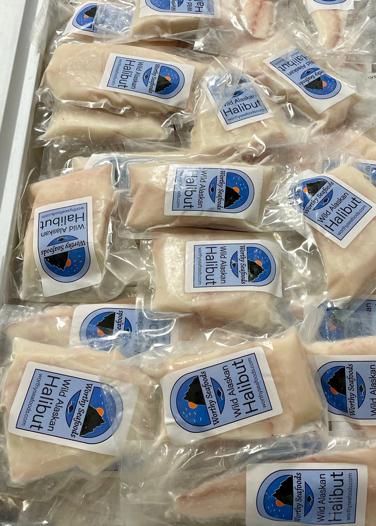 Friends and Family: 50 pounds of one-pound vacuumed-sealed portions of Alaska halibut